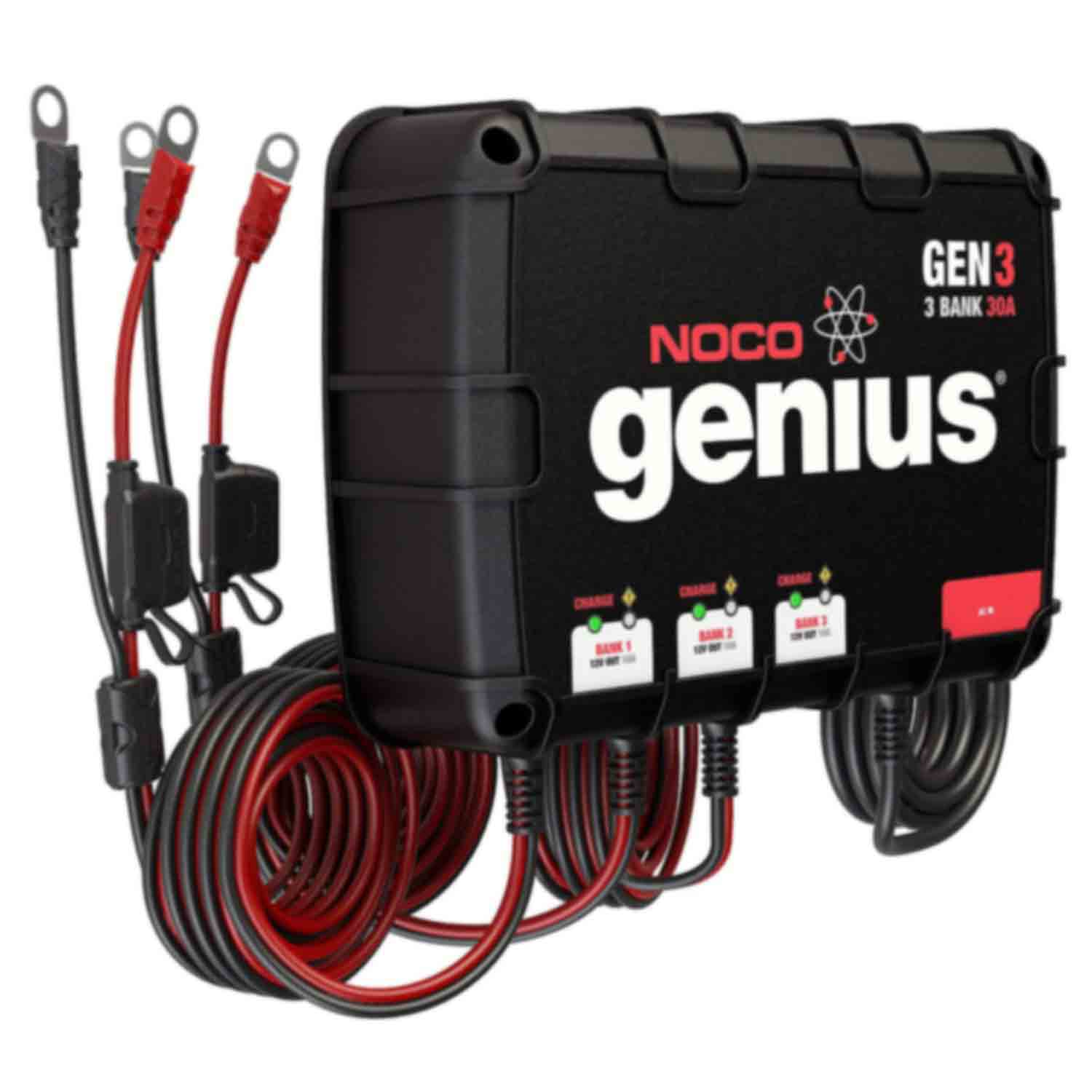 NOCO Genius GEN3 30 Amp 3-Bank On-Board Battery Charger
