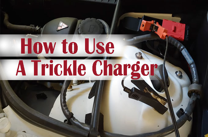 how to charge a car battery with a trickle charger