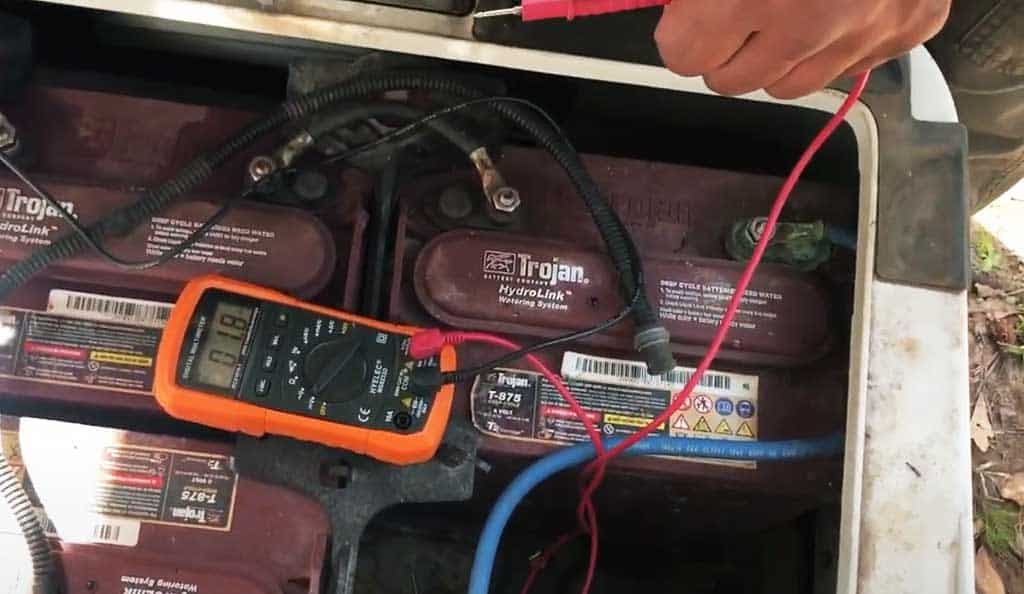 how to test a golf cart battery charger